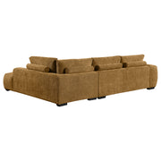 Coaster Furniture Camacho Amber Orange Sectional