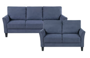 Home Elegance Aliana Blue 2pc Living Room Set