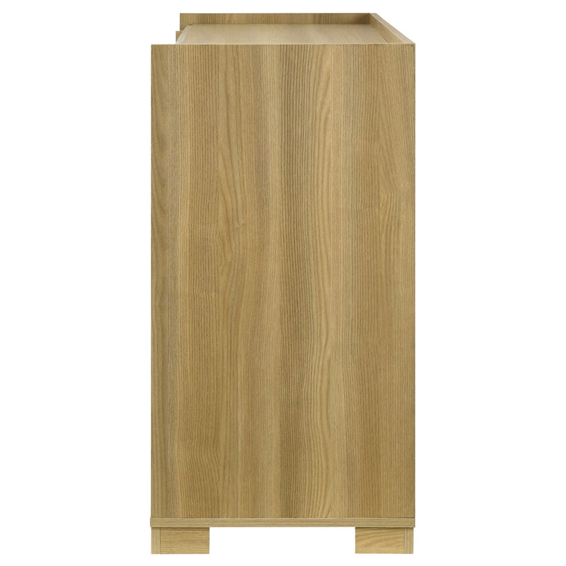 Coaster Furniture Hyland Natural Brown White 6 Drawer Dresser