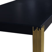 New Classic Furniture Empire Black Rectangle Dining Table