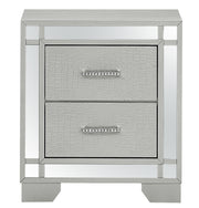 Glory Furniture Madison Silver Champagne Nightstand