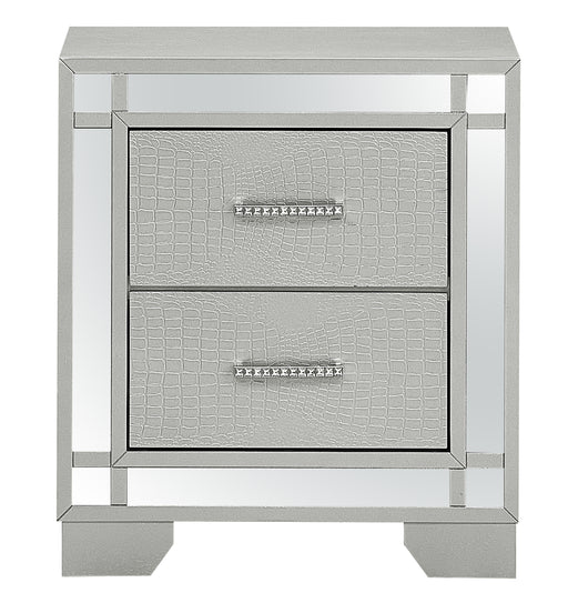 Glory Furniture Madison Silver Champagne Nightstand
