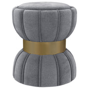 Coaster Furniture Sora Grey Round Ottoman