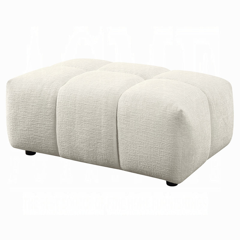 Acme Furniture Loanna Beige Sectional with Ottoman