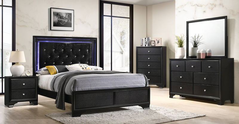 Crown Mark Micah Black Dresser