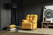 Glory Furniture Cindy Yellow Fabric Rocker Recliner
