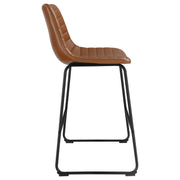 2 Coaster Furniture Zuni Saddle Brown Counter Height Chairs