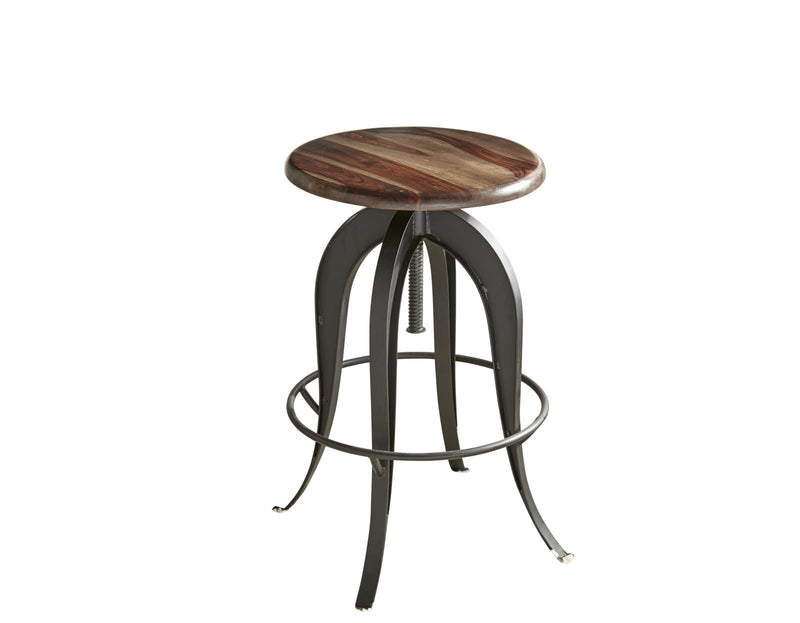 Steve Silver Sparrow Brown Round Setup Stool