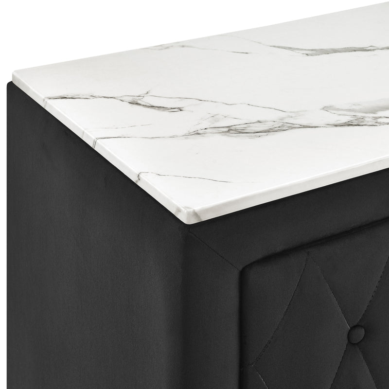 Crown Mark Annabelle Black Night Stand