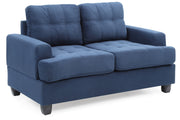 Glory Furniture Sandridge Navy Blue Loveseat