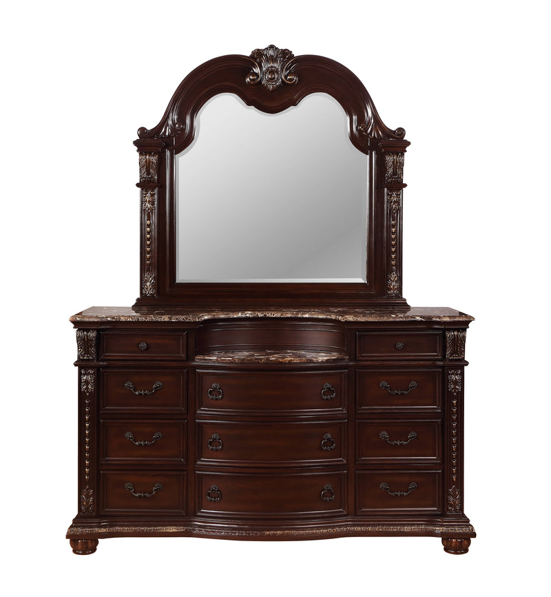 Crown Mark Stanley Dresser and Mirror