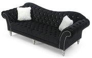 Glory Furniture Wilshire Blue Velvet Sofa
