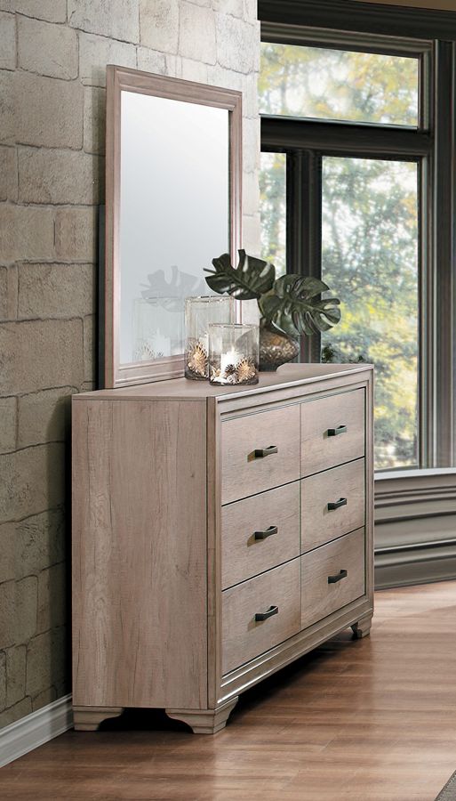 Home Elegance Lonan Melamine Dresser and Mirror