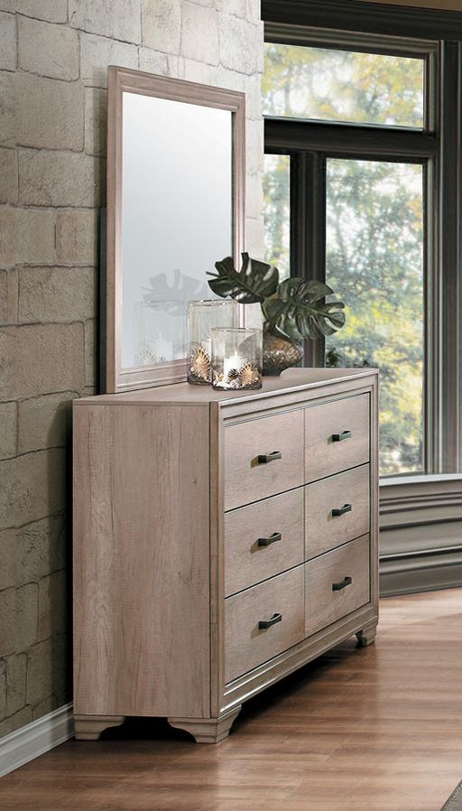 Home Elegance Lonan Melamine Dresser and Mirror