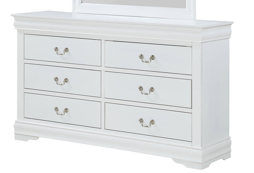 Crown Mark Louis Philip Black Wood Dresser And Mirror