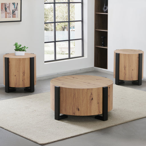 Steve Silver Darcie Tan 3pc Coffee Table Set
