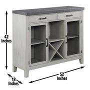 Steve Silver Hyland Grey Server