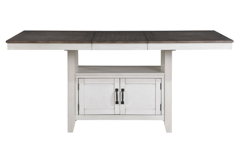 New Classic Furniture Richland Brown White Counter Height Set CNT-4CH