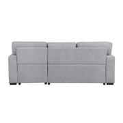 Home Elegance Pompano Gray Sectional with Right Chaise