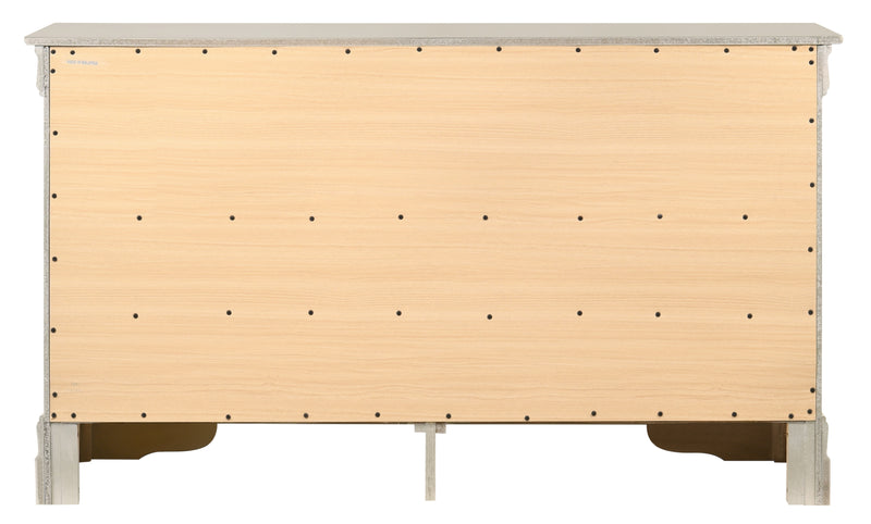 Glory Furniture Louis Phillipe Teal 6 Drawers Dresser