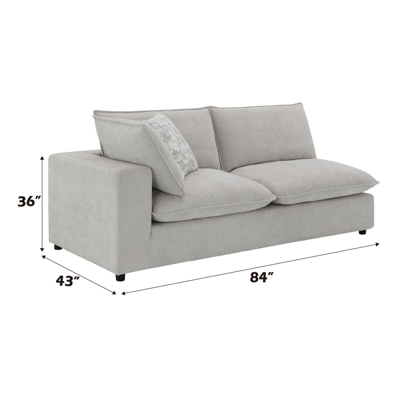 Acme Furniture Marisa Beige Modular LF Loveseat with 2 Pillows