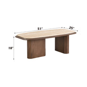 Acme Furniture Kasha Walnut Coffee Table