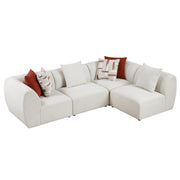 Home Elegance Franz Beige Fabric 4pc Modular Sectional