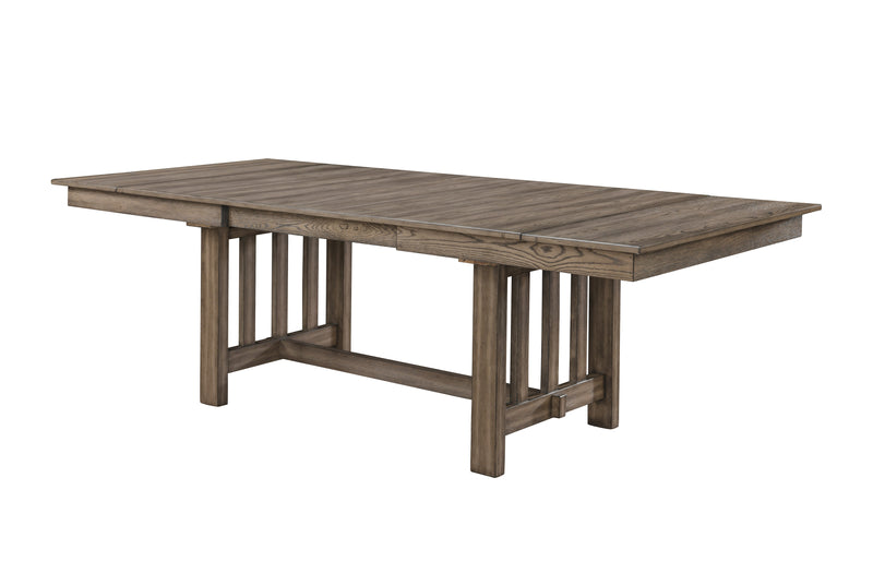 New Classic Furniture Harrisburg Walnut Dining Table