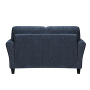 Home Elegance Ellery Blue Love Seat