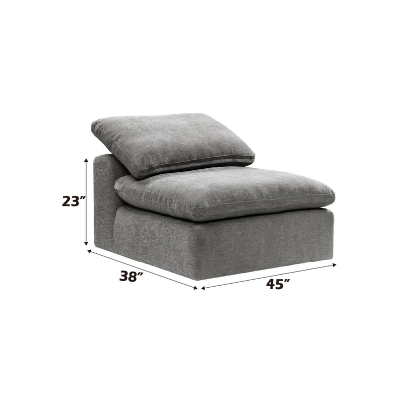 Acme Furniture Naveen Gray Modular Armless Chair
