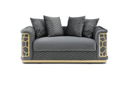 Glory Furniture Talia Black 3pc Living Room Set