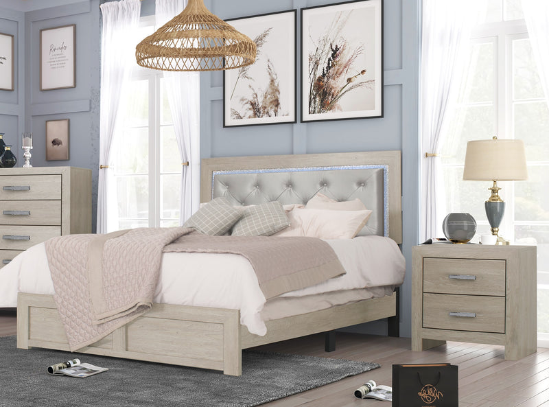Crown Mark Jaylen Natural Night Stand