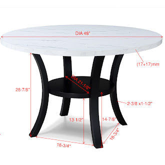 Crown Mark Cally Round Dining Table