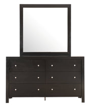 Glory Furniture Burlington Black Dresser and Mirror