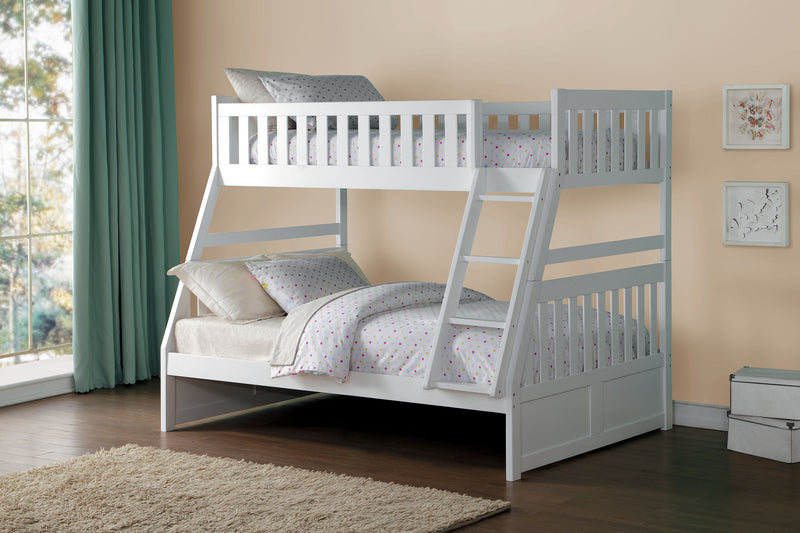 Home Elegance Galen 2pc Kids Bedroom Set with Twin Over Full Bunk Bed
