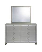 Global Furniture Riley Silver Dresser and Mirror