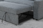 Global Furniture U1220 Onyx Pull Out Sofa Bed with USB