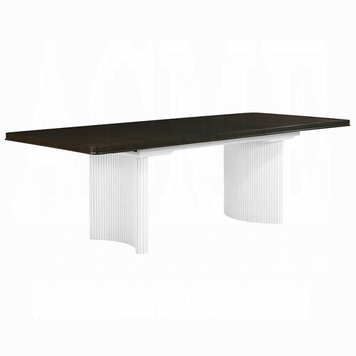 Acme Furniture Carena White Walnut Dining Table