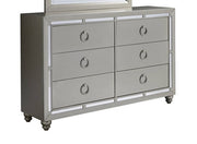 Global Furniture Riley Silver Drawer Dresser