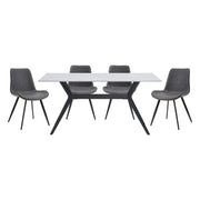 Home Elegance Brixley Black Gray 5pc Dining Room Set