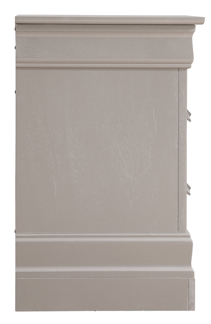 Glory Furniture Lorana Metalic Black Nightstand