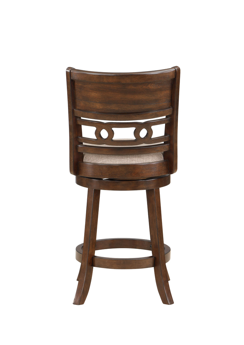 New Classic Furniture Gia Cherry Brown Swivel Counter Height Stool