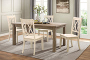 Home Elegance Janina Beige 5pc Dining Room Set