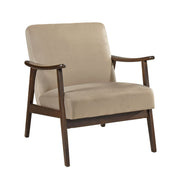 Home Elegance Landers Brown Walnut Accent Chair