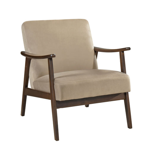 Home Elegance Landers Brown Walnut Accent Chair