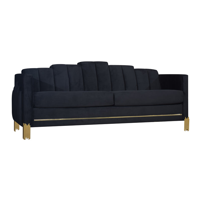 New Classic Furniture Empire Black Lighted Sofa