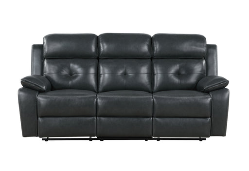 Global Furniture U5050 Black Grey Welt Reclining Sofa