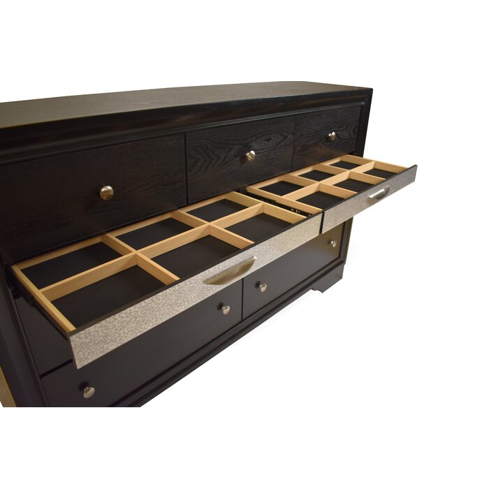 Galaxy Home Matrix Gray Wood Dresser