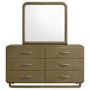 Coaster Furniture Amsbury Nutmeg Brown 6 Drawer Dresser and Mirror