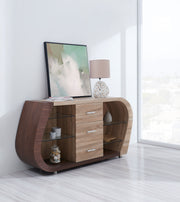 Global Furniture D4126 Dark Brown Oak Buffet